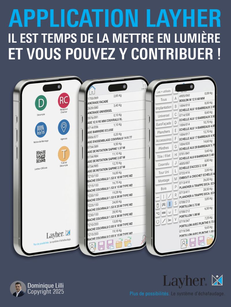 Les pros des échafaudages ont enfin une appli pensée pour eux.